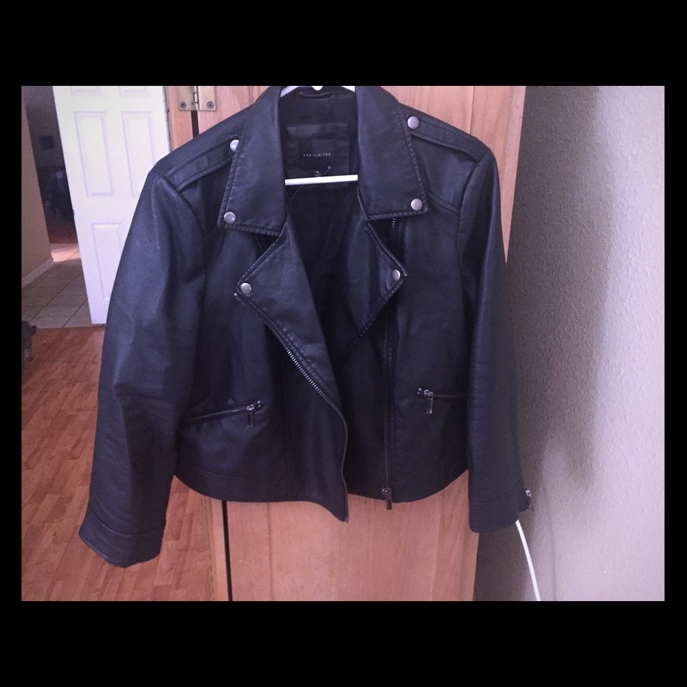 Leather Motto jacket petite Genuine leather