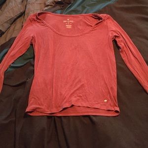 Burnt orange long sleeve shirt