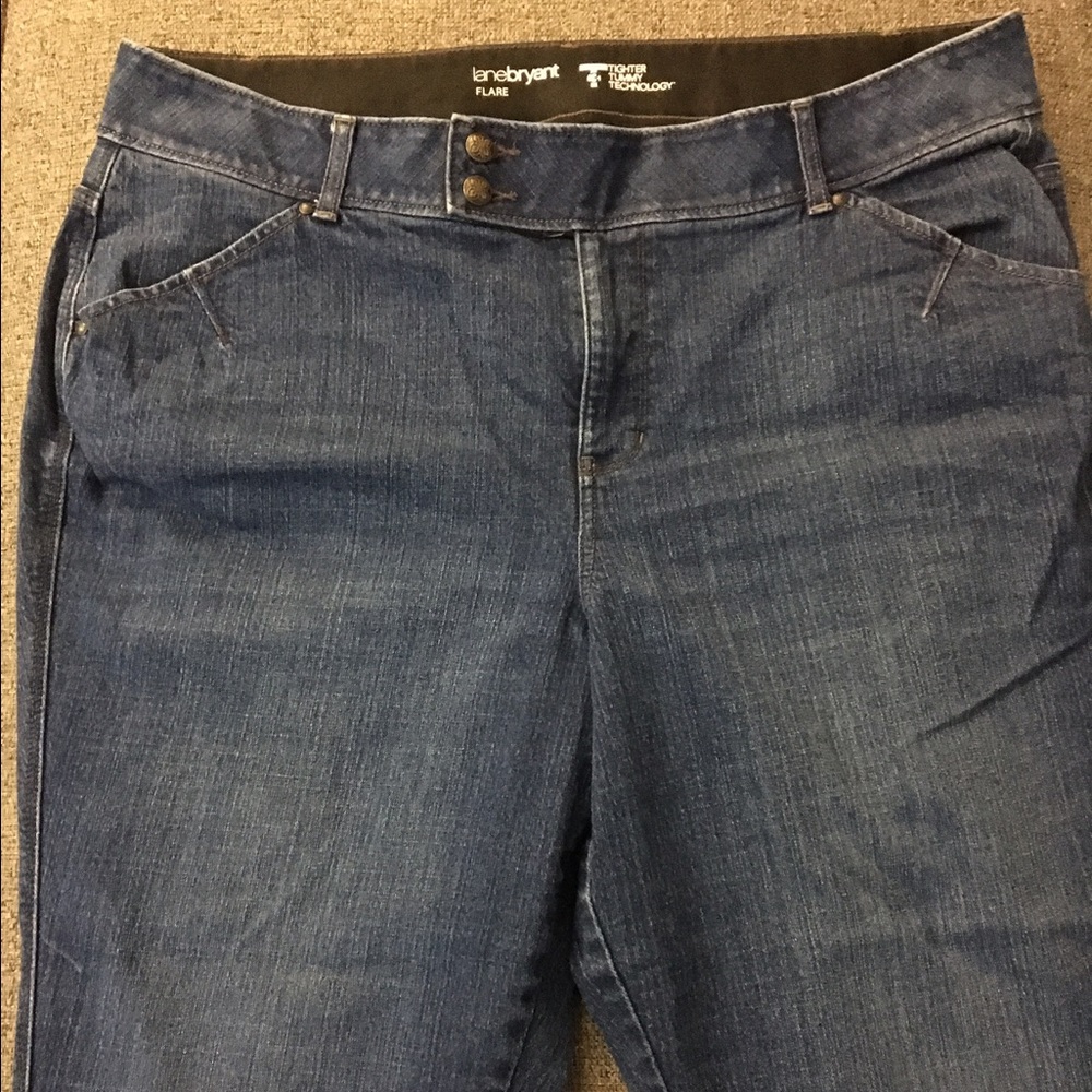 flare jeans with tighter tummy technology