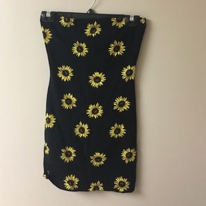 F21 Sunflower Tube Dress