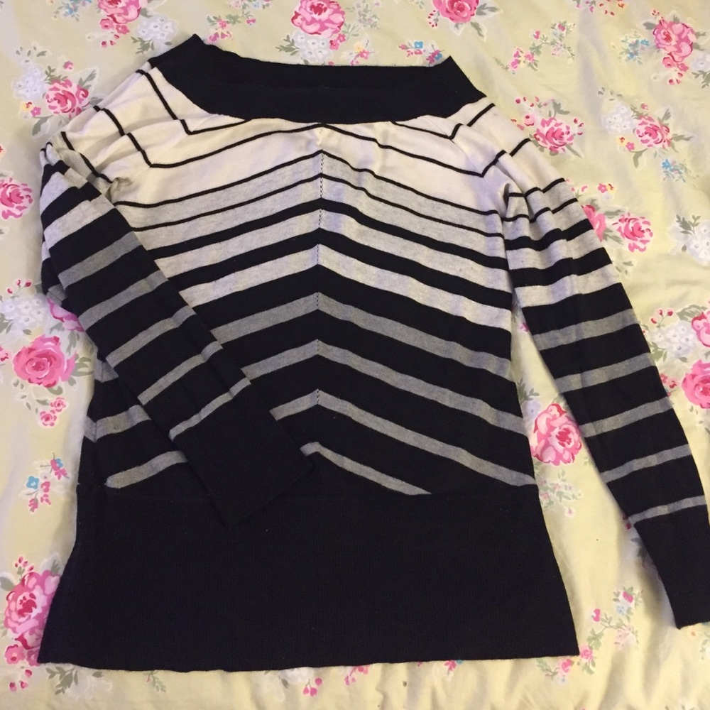 Black and white sweater