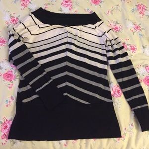Black and white sweater