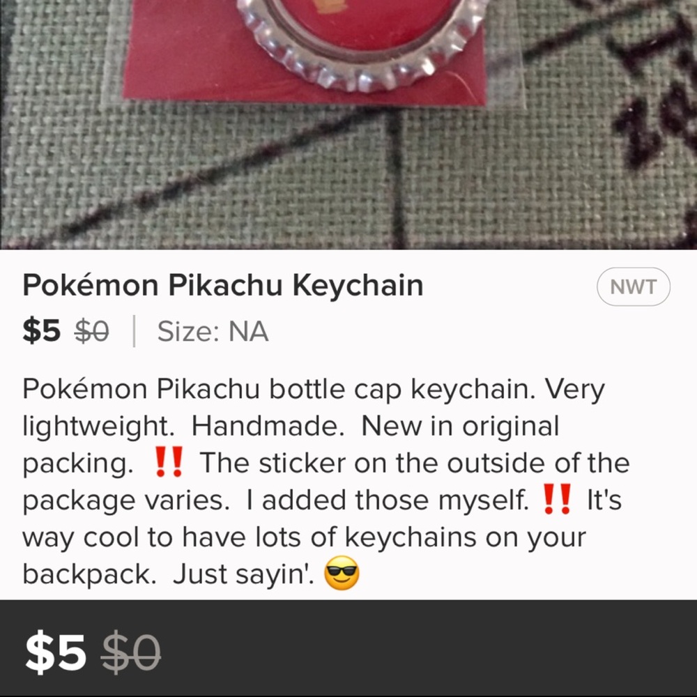 🛑 Pikachu Pokémon Keychain 🛑 - Picture 2 of 2