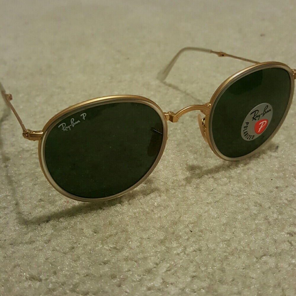 Ray-Ban round folding polarized sunglasses