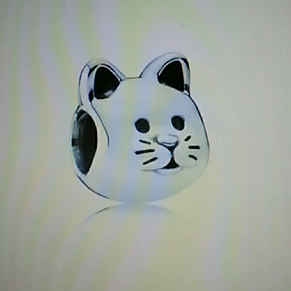 Pandora curious cat charm