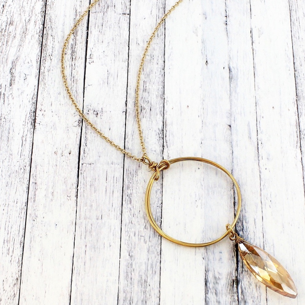 Champagne Pendant Necklace