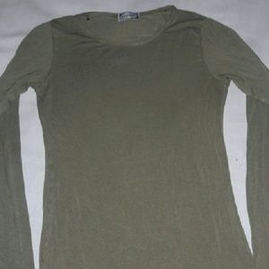 Silk long sleeve shirt