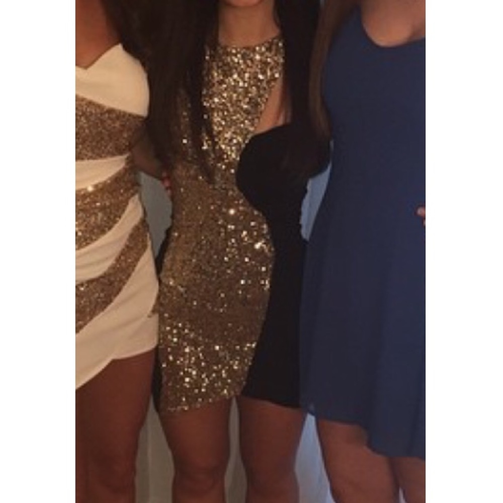Black & Gold Party Dress