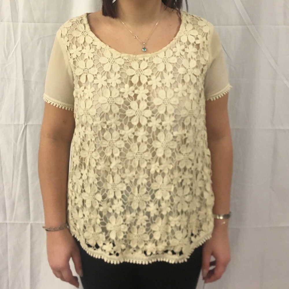 Forever 21 open back blouse