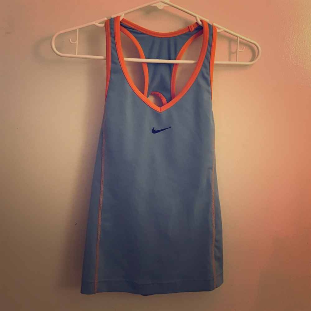 Blue and orange Nike XS workout tank
