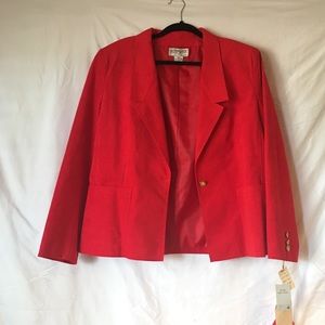 Red Suede Blazer