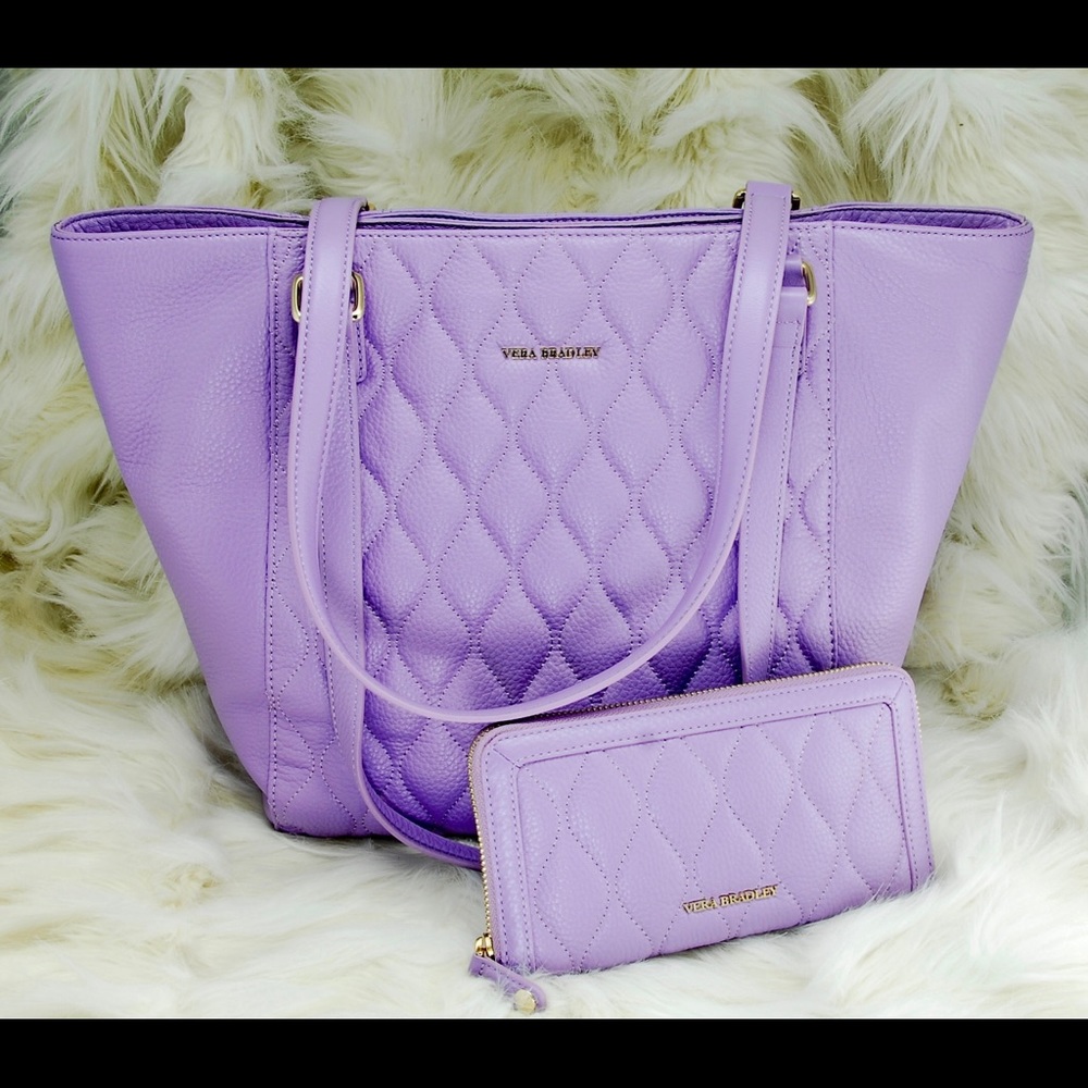 Vera Bradley Quilted Wallet and Tote