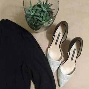 Classic B&W Kitten Pumps