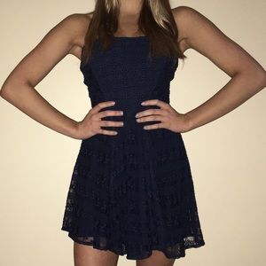 Abercrombie & Fitch Strapless Lace Dress