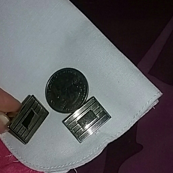 Vintage rectangular cufflinks - Picture 2 of 4