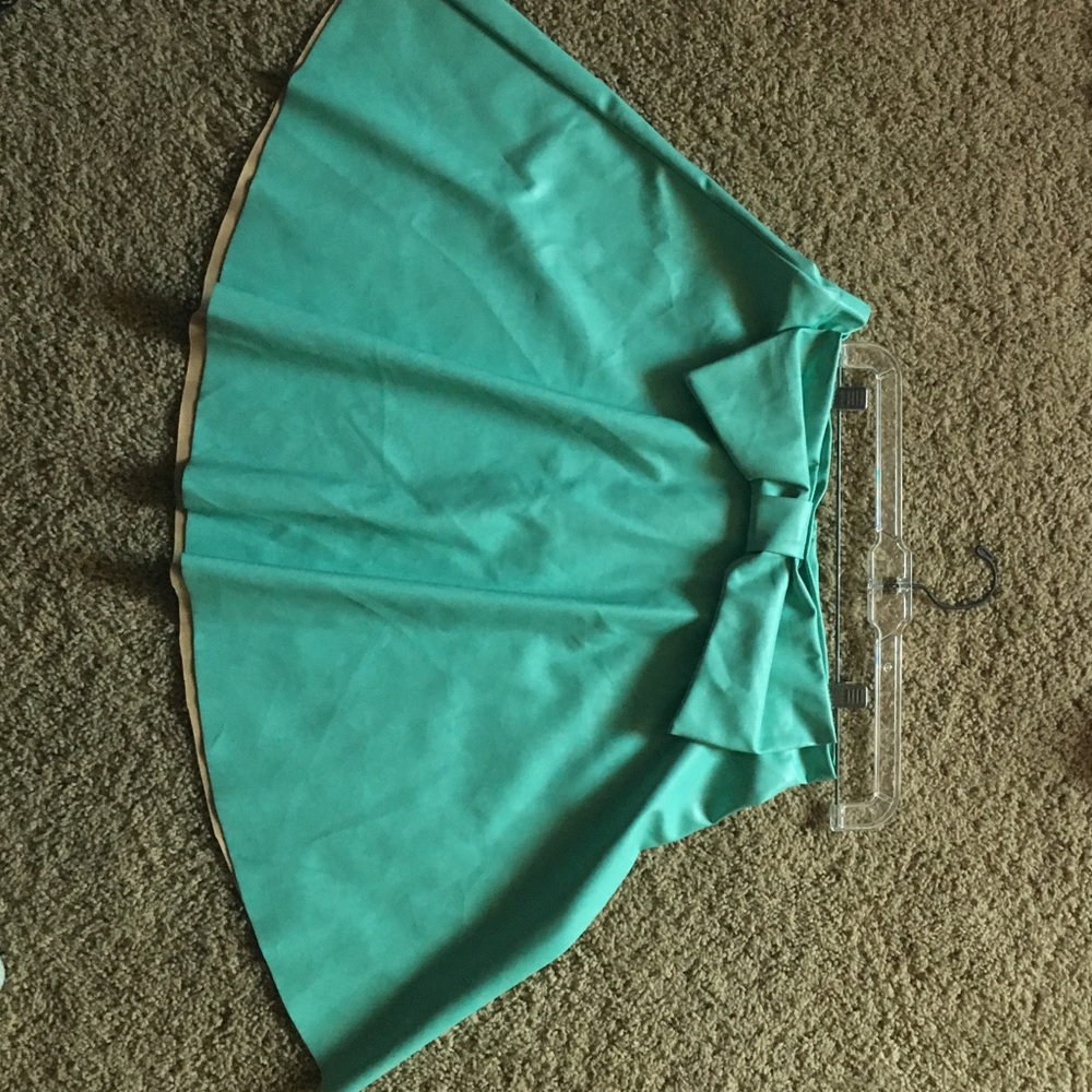 Pleather Skirt with bow. Worn twice
