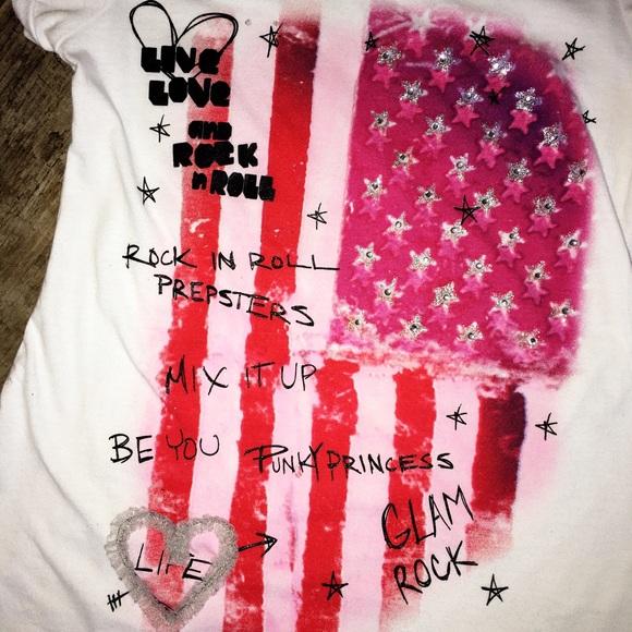 D-Signed by Disney "Glam Rock" Asymmetrical Tee S - Picture 3 of 5