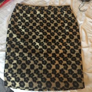 Leopard Print Pencil Skirt