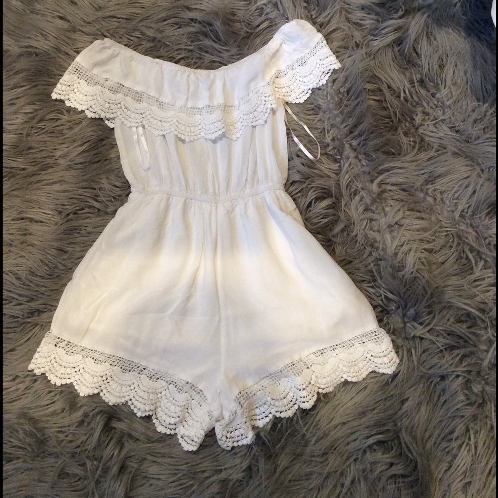 Off the shoulder romper