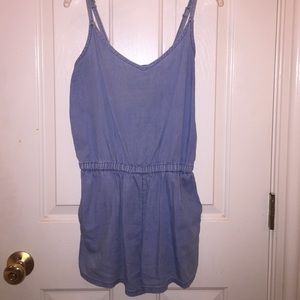 Lightwash blue romper