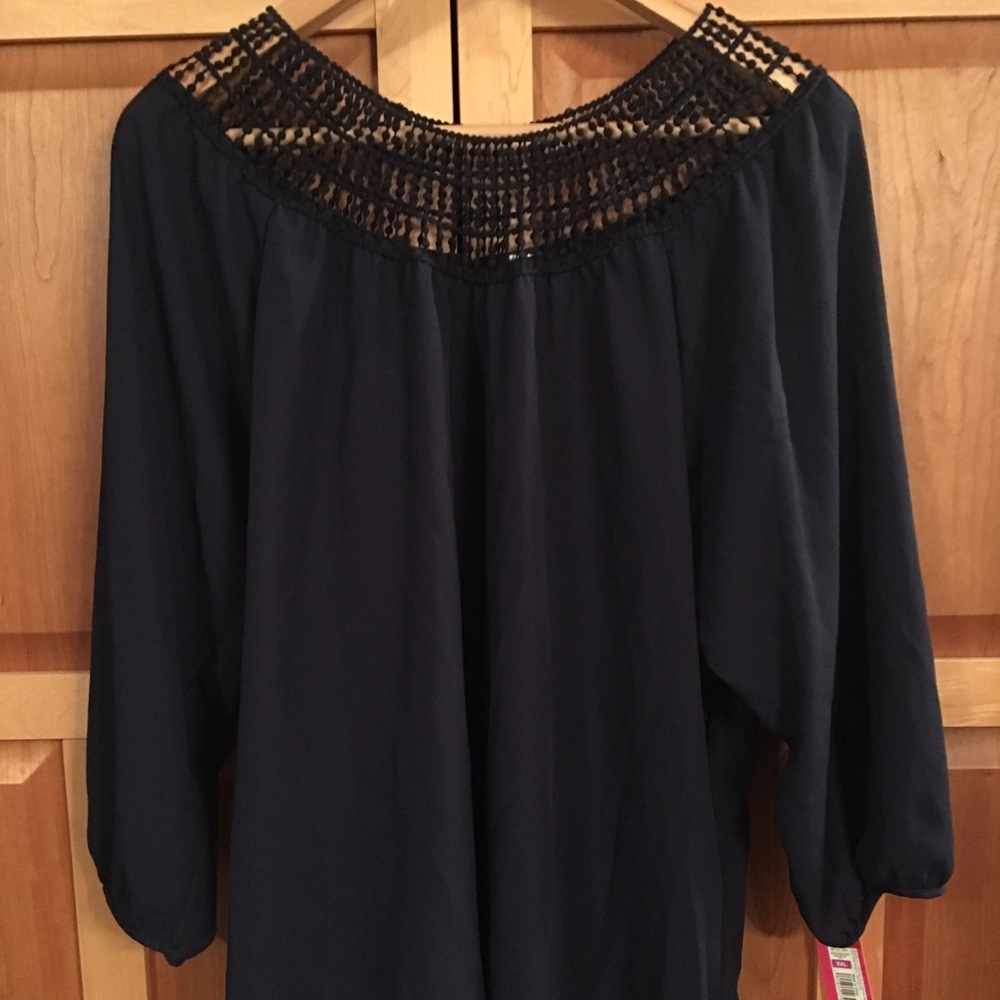 Navy blouse