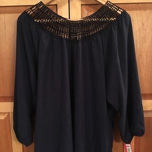 Navy blouse