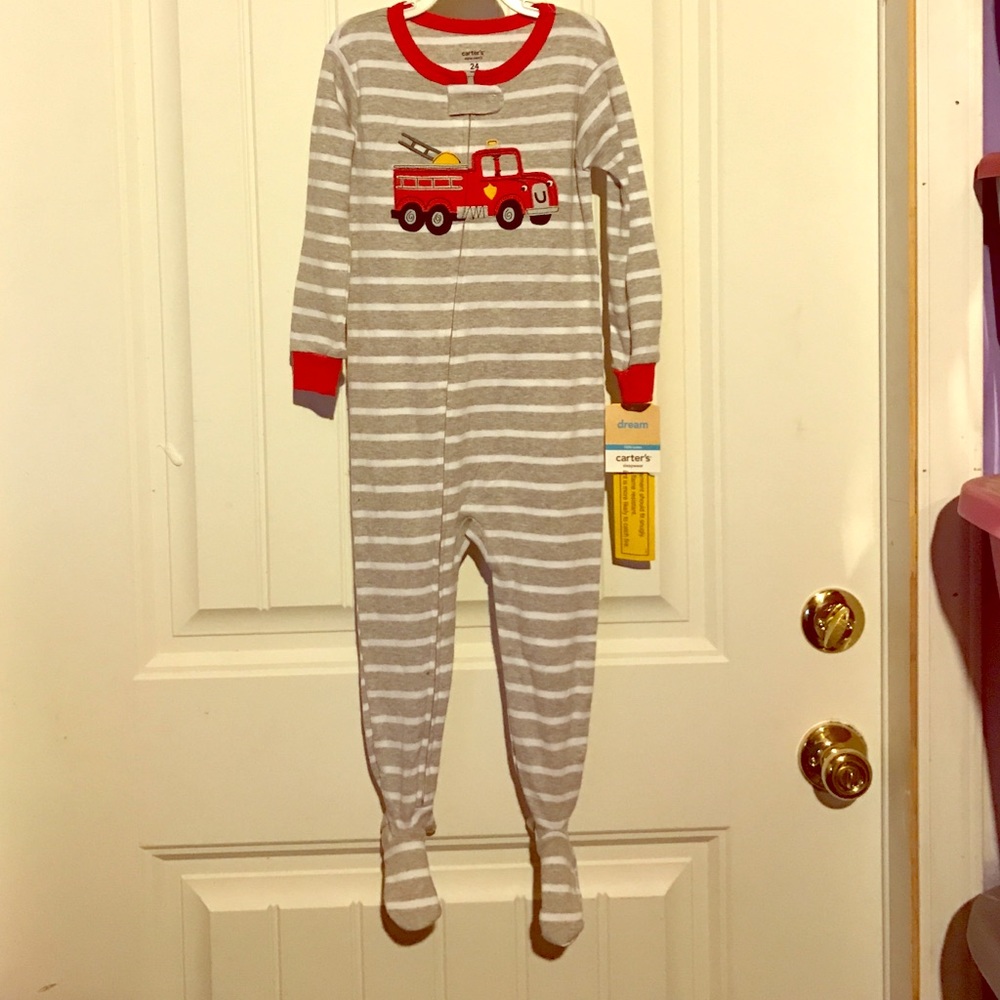Carters fire trunk footsie 24 months NWT