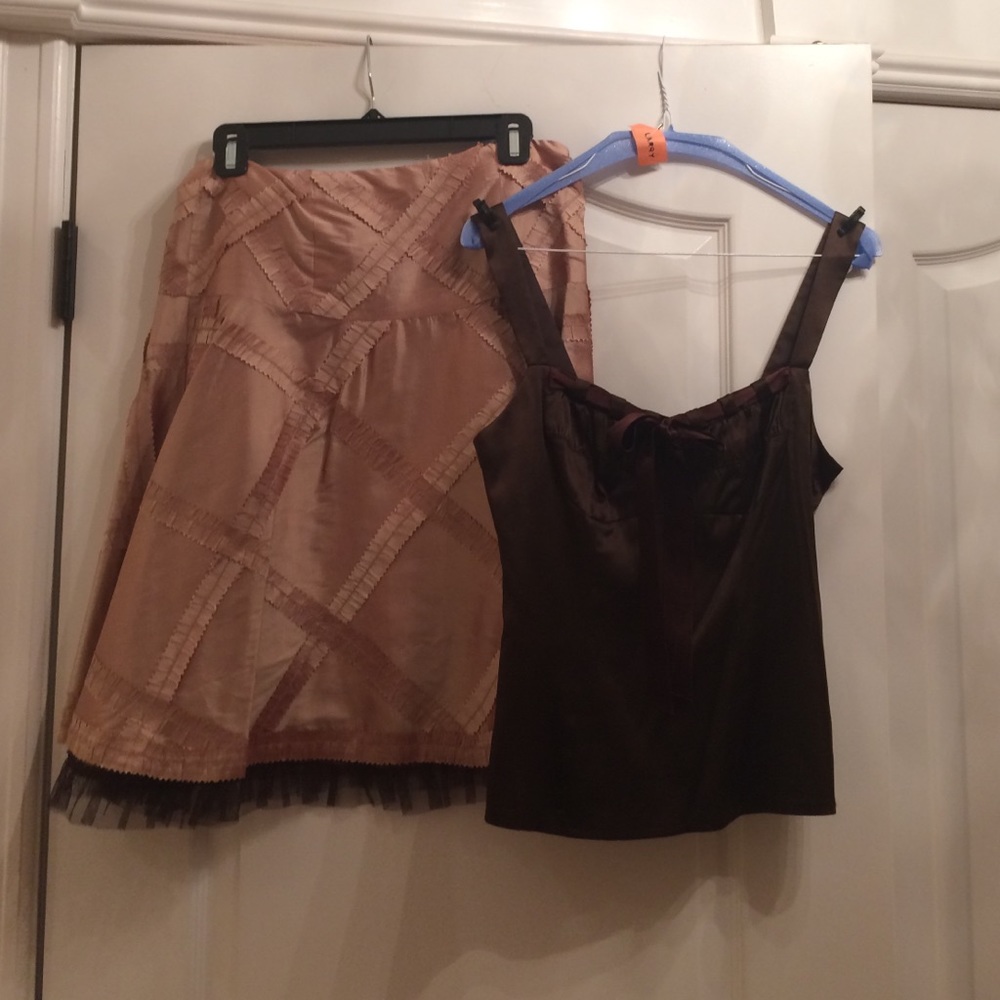 Skirt with matching halter top