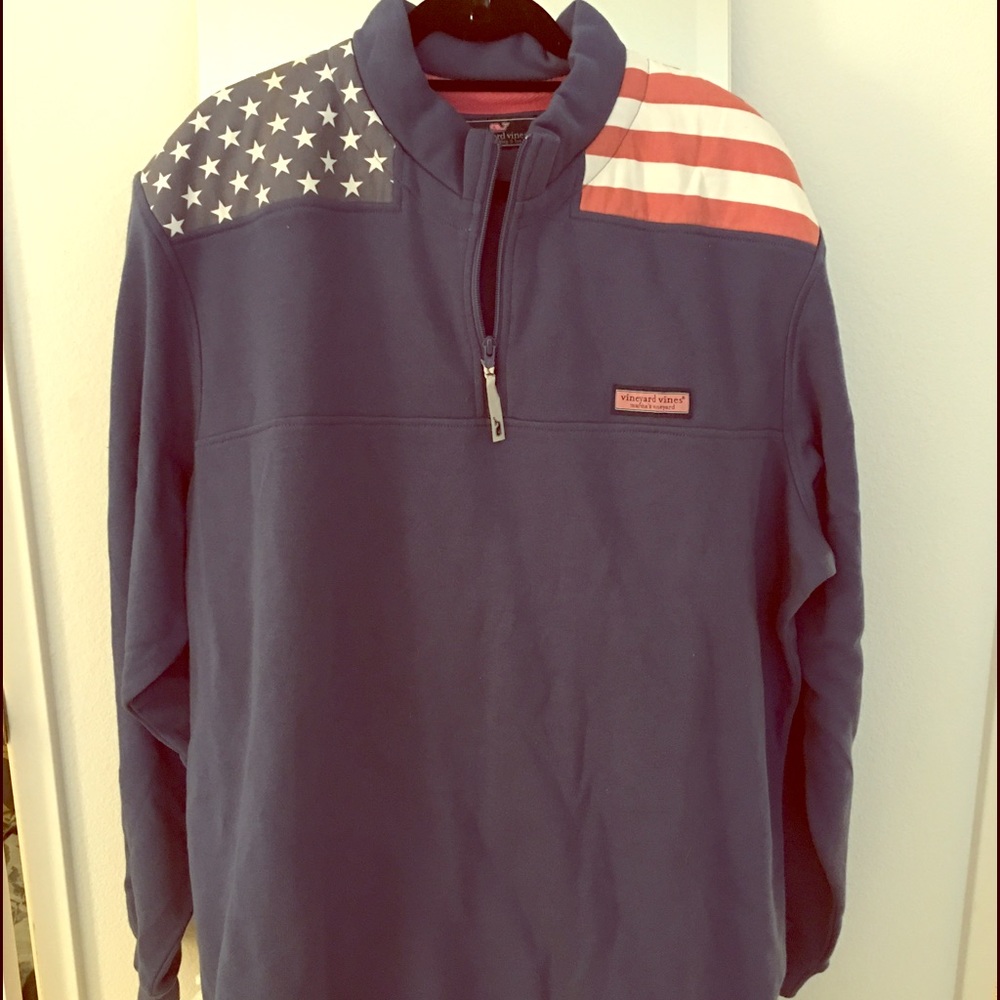 Men's Vineyard Vines American Flag Shepshirt