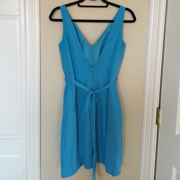 Beautiful turquoise chiffon bridesmaid dress - Picture 3 of 5