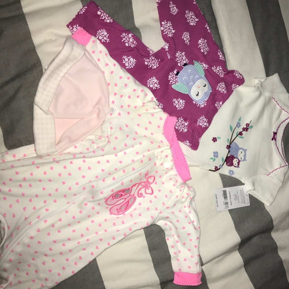 Baby girls clothes, carters and garanimals