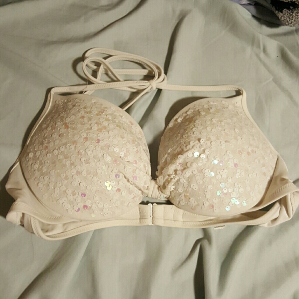 Victorias secret white sequined top