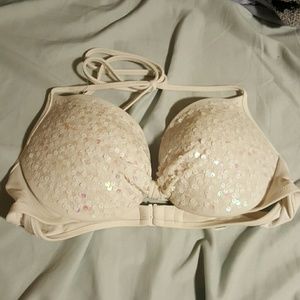 Victorias secret white sequined top