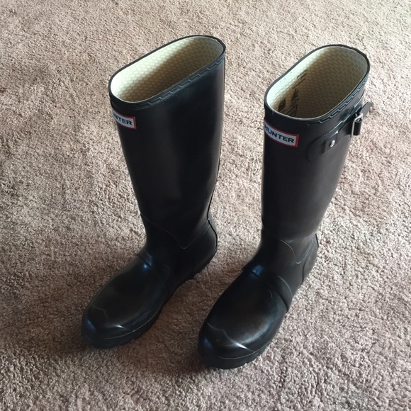 Hunter tall original rain boots matte black - Picture 2 of 4