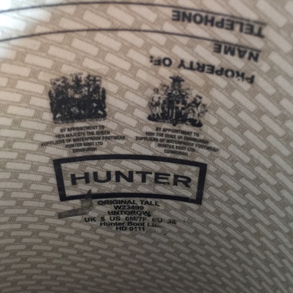 Hunter tall original rain boots matte black - Picture 4 of 4