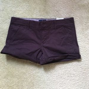 maroon shorts