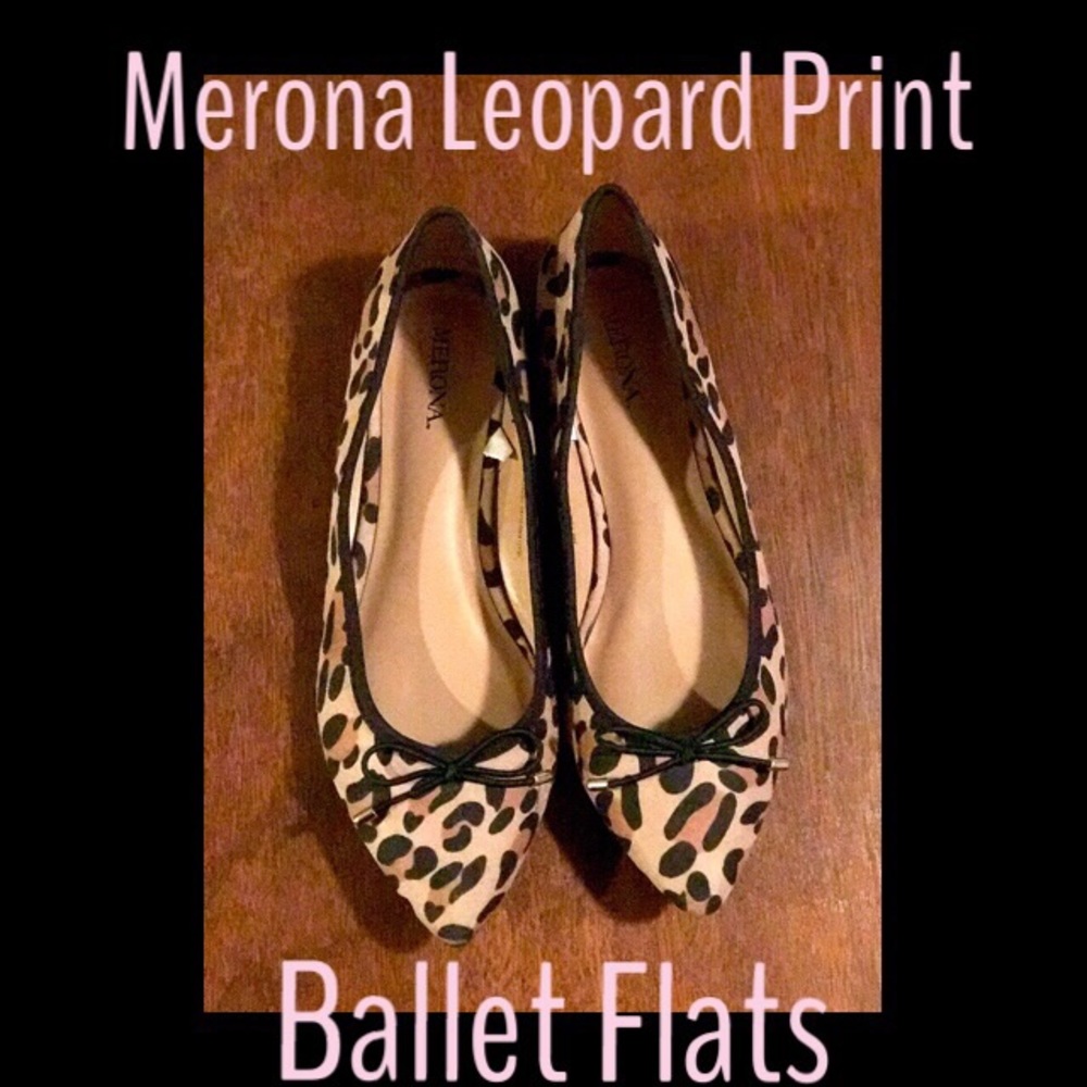 NWOT-Merona Leopard Print Ballet Flats