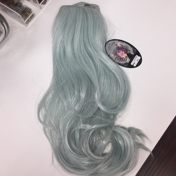 Mint Green Full Clip In Hair Extension