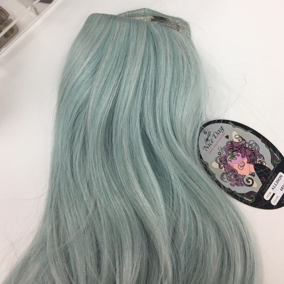 Mint Green Full Clip In Hair Extension main image 4