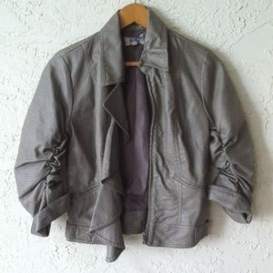 Jolt Faux Leather Moto Jacket Like New