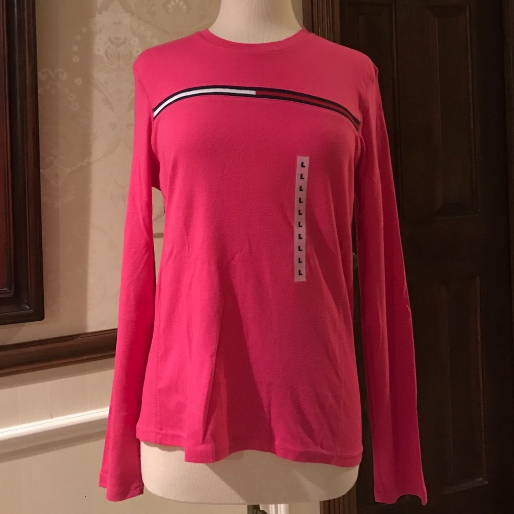 Tommy Hilfiger Pink Long Sleeved T-Shirt