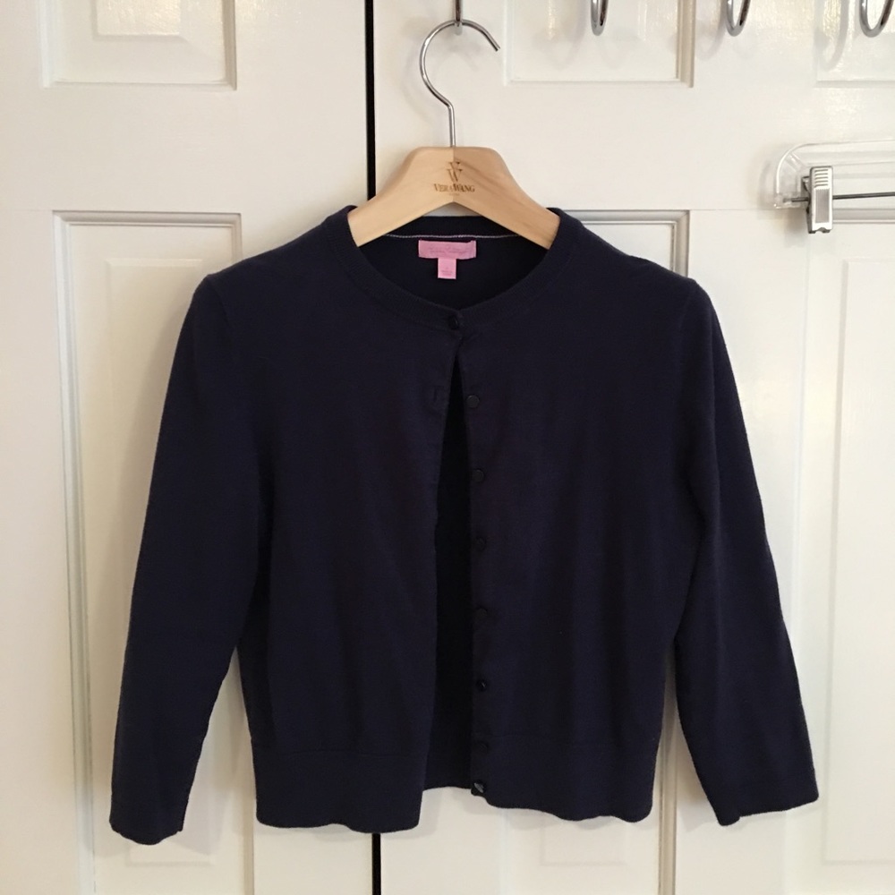 Lilly Pulitzer navy button down cardigan