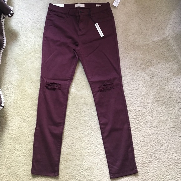 maroon jeggings - Picture 1 of 2