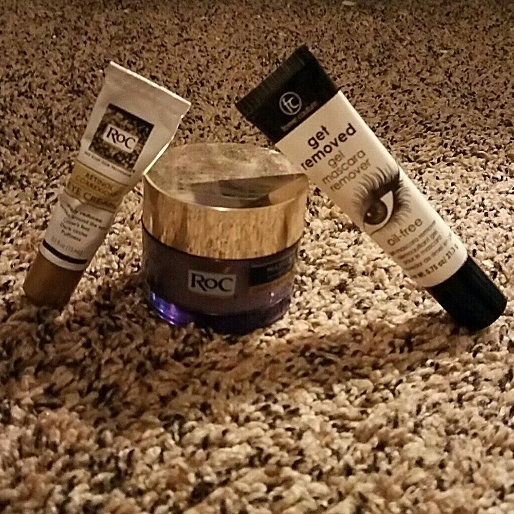 ROC cream and femme couture mascara remover combo