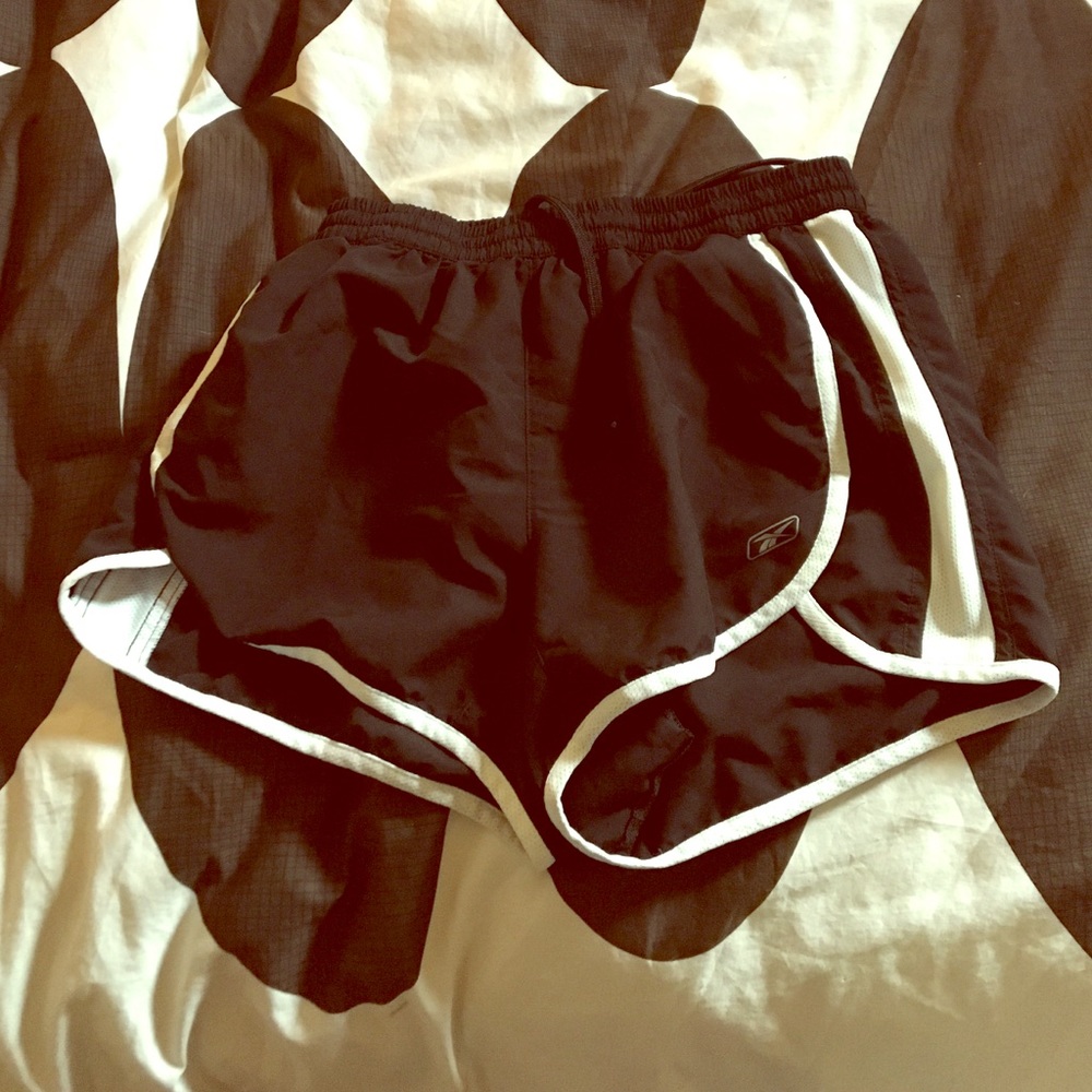 Reebok running shorts.
