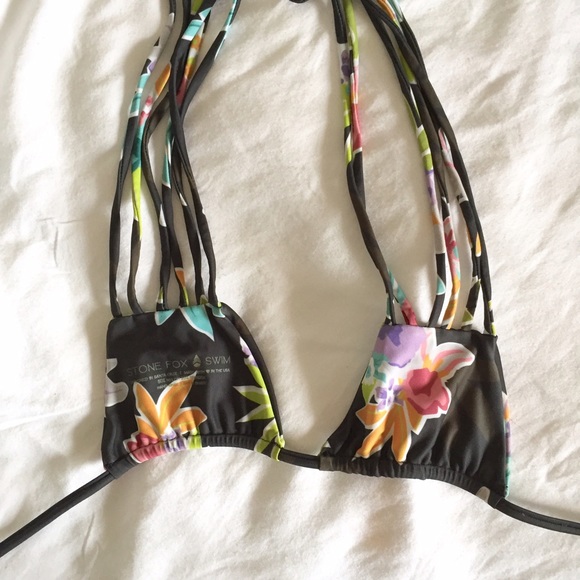 Stone Fox Swim Natasha Top in Flora - Picture 2 of 3