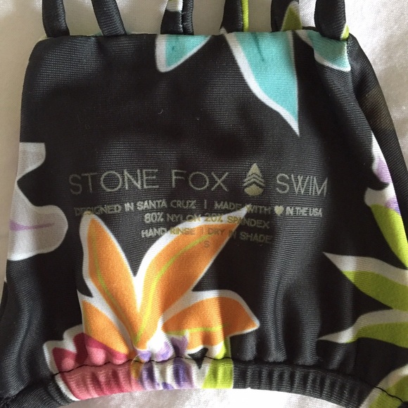 Stone Fox Swim Natasha Top in Flora - Picture 3 of 3