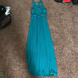 maxi razor back dress