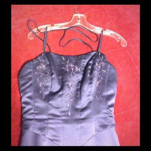 Bridesmaid Simple A-line, corset tie back