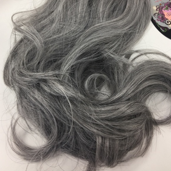 Gray Full Clip In Hair Extension